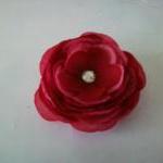 Girl's Pink And Red Rose Hair Clip
